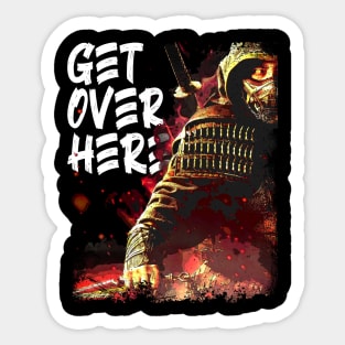 Mortal Kombat SCORPION Get Over Here Sticker